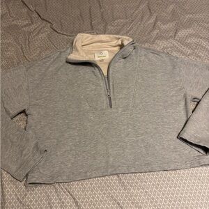 Aerie offline cropped quarter zip shirt